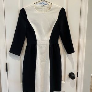 Kate spade black & white long sleeve dress.